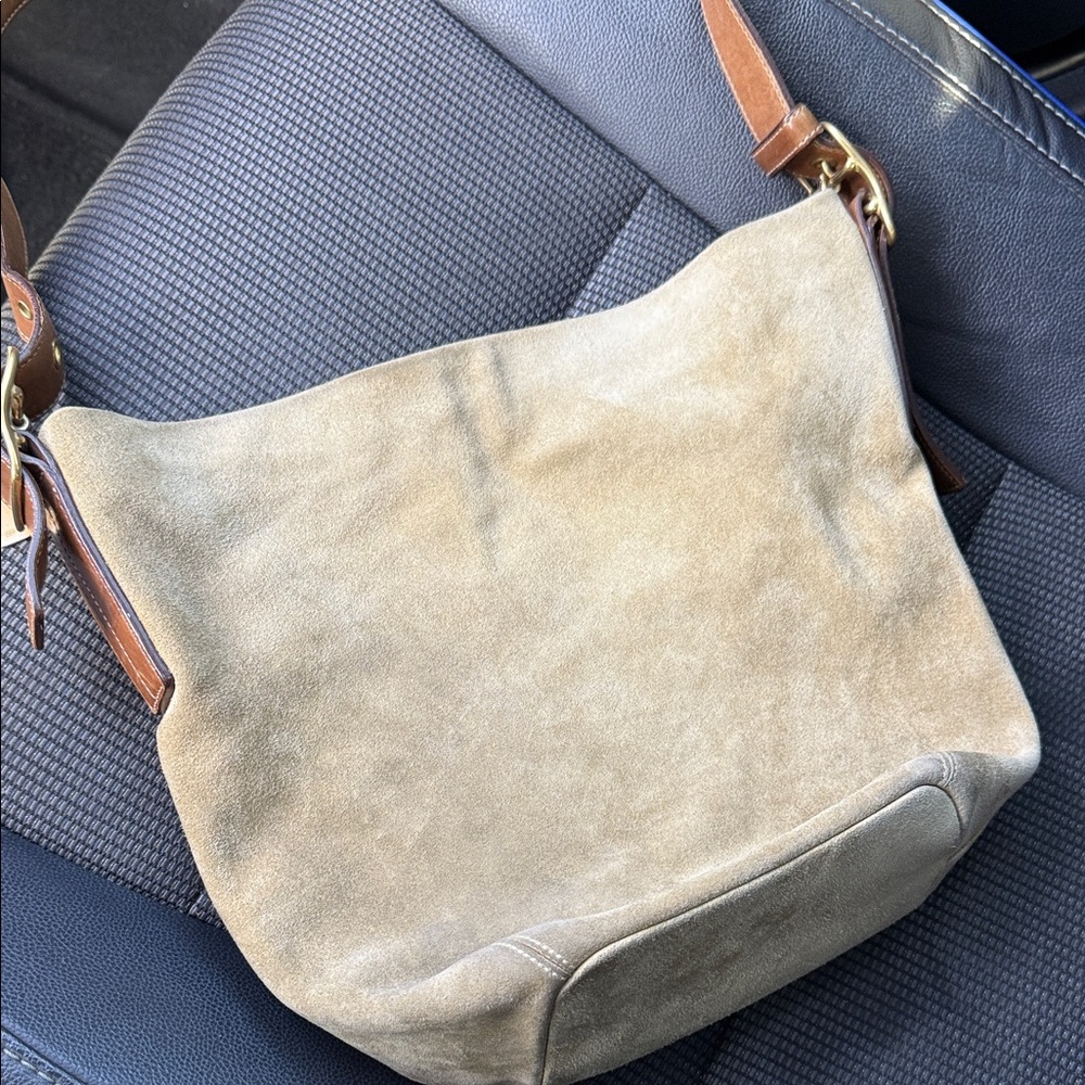vintage coach legacy suede hobo bucket shoulder bag number C25-9187